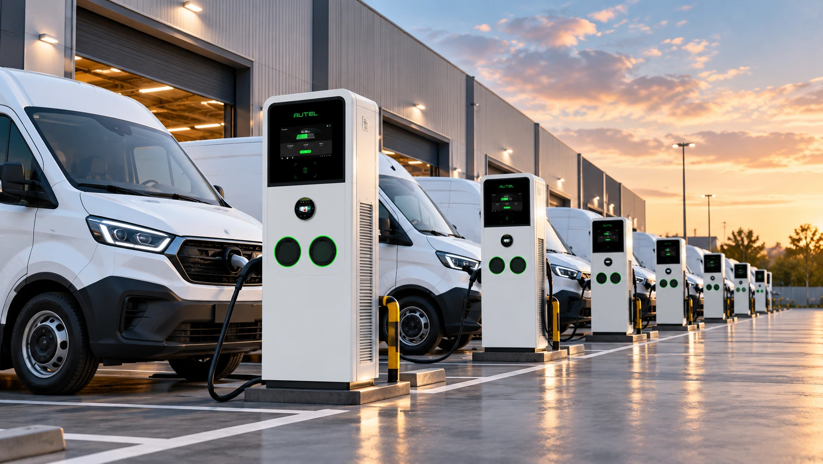 Electric vehicle fleet charging solution